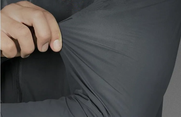 Anti-UV-Atmungsaktive Jacke Männer Frauen Ultraleicht dünne Wind jacke Angeln Outdoor Sport Reiten Stretch Sonnenschutz Haut Klettern – Detail 18