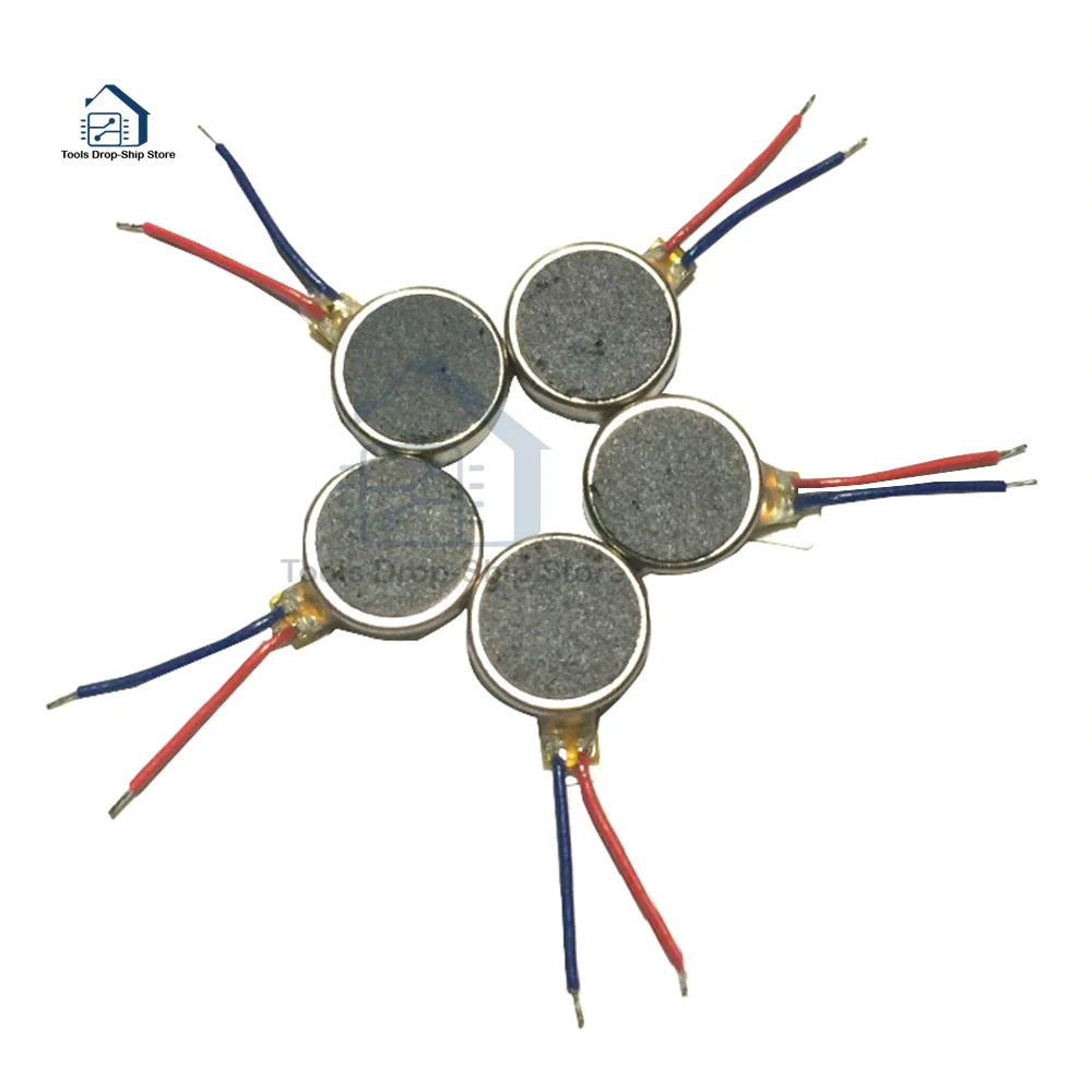 1PCS Coin Flat Vibration Micro Motor for DC 3V 8mm Pager and For Mobile 3V diameter 10MM high 2.7MM