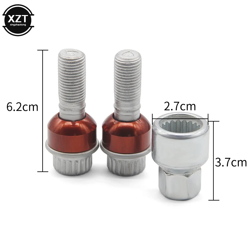 M14*1.5 Car Tire Wheel Lug Nut Bolts for Audi Q7 Volkswagen for Touareg Porsche Cayenne 5 Pcs/1set