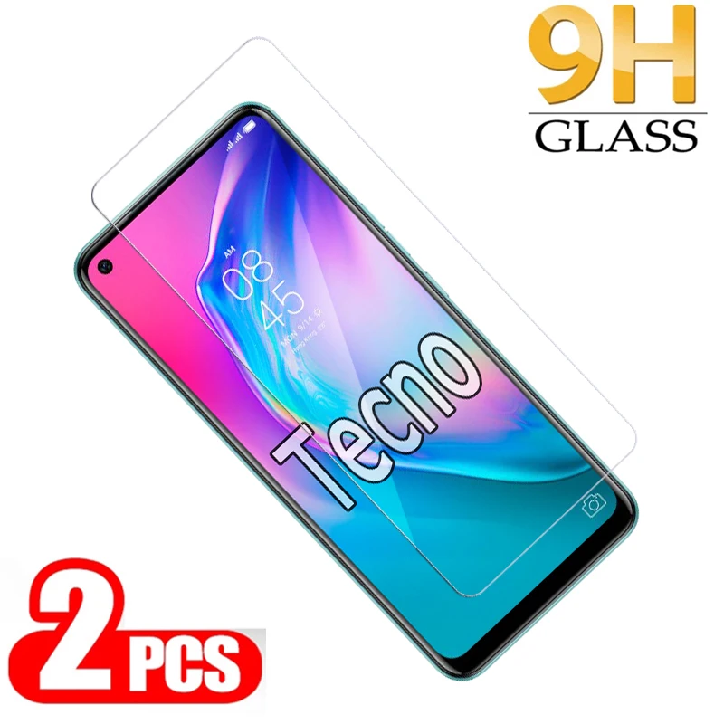 Glass For Tecno Camon 17P 12 11S 16S 16 15 17 Pro SE Premier Air Screen Protector Film Cover On Tecno Spark 7 7P POP 4 Pro Glass