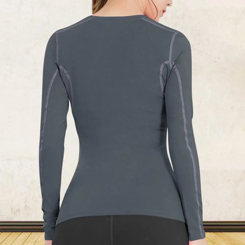 New Sportswear Yoga Shirt Women Fitness  Sport Top Long Sleeve Elastic Jersey Women Gym Training Running T-shirt Sport Clothing