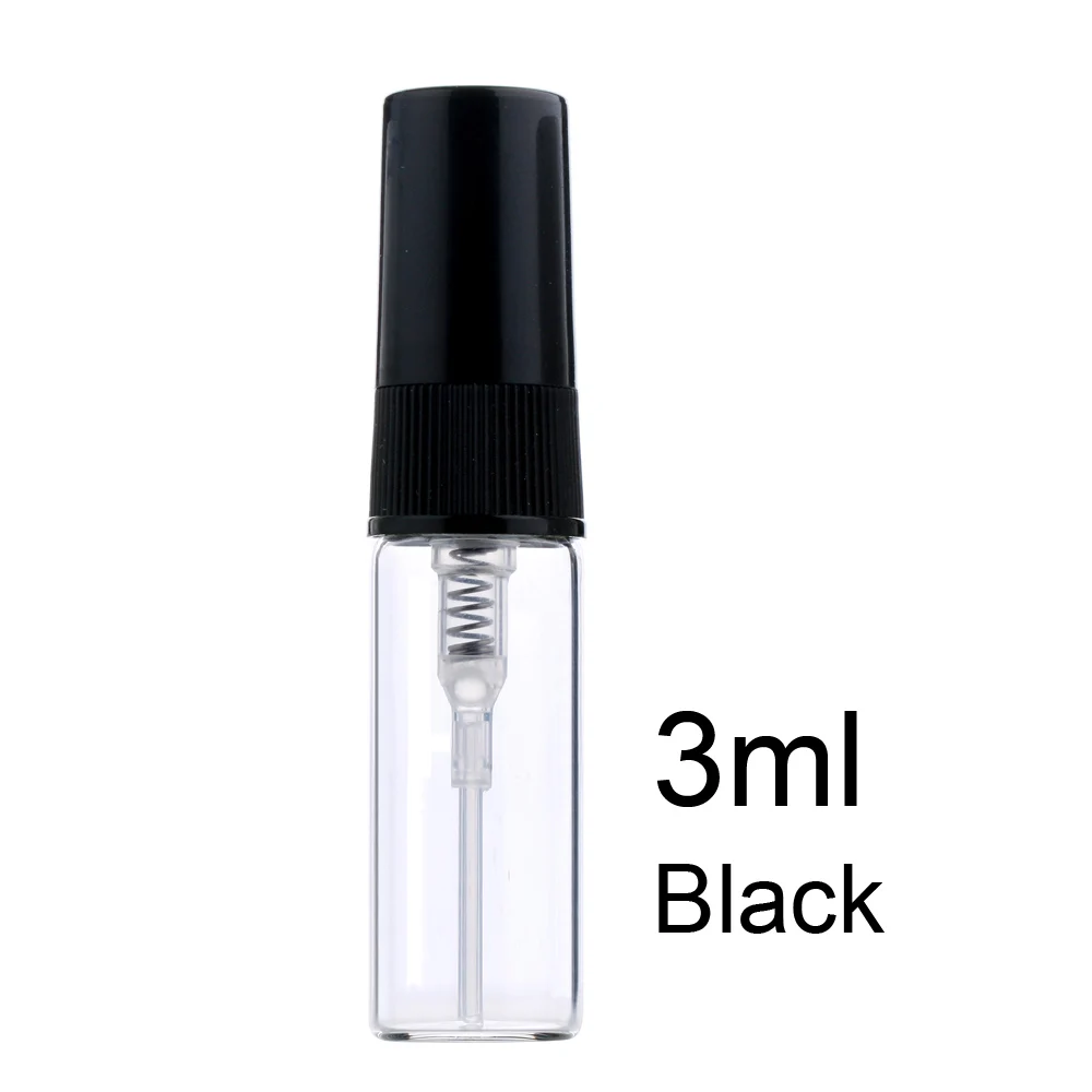 100 stks/partij 1 ml 2 ml 3 ml Spray Fles Hervulbare Parfumflesje met Papieren Kaart Voor gift Monster parfumflesje Pakket