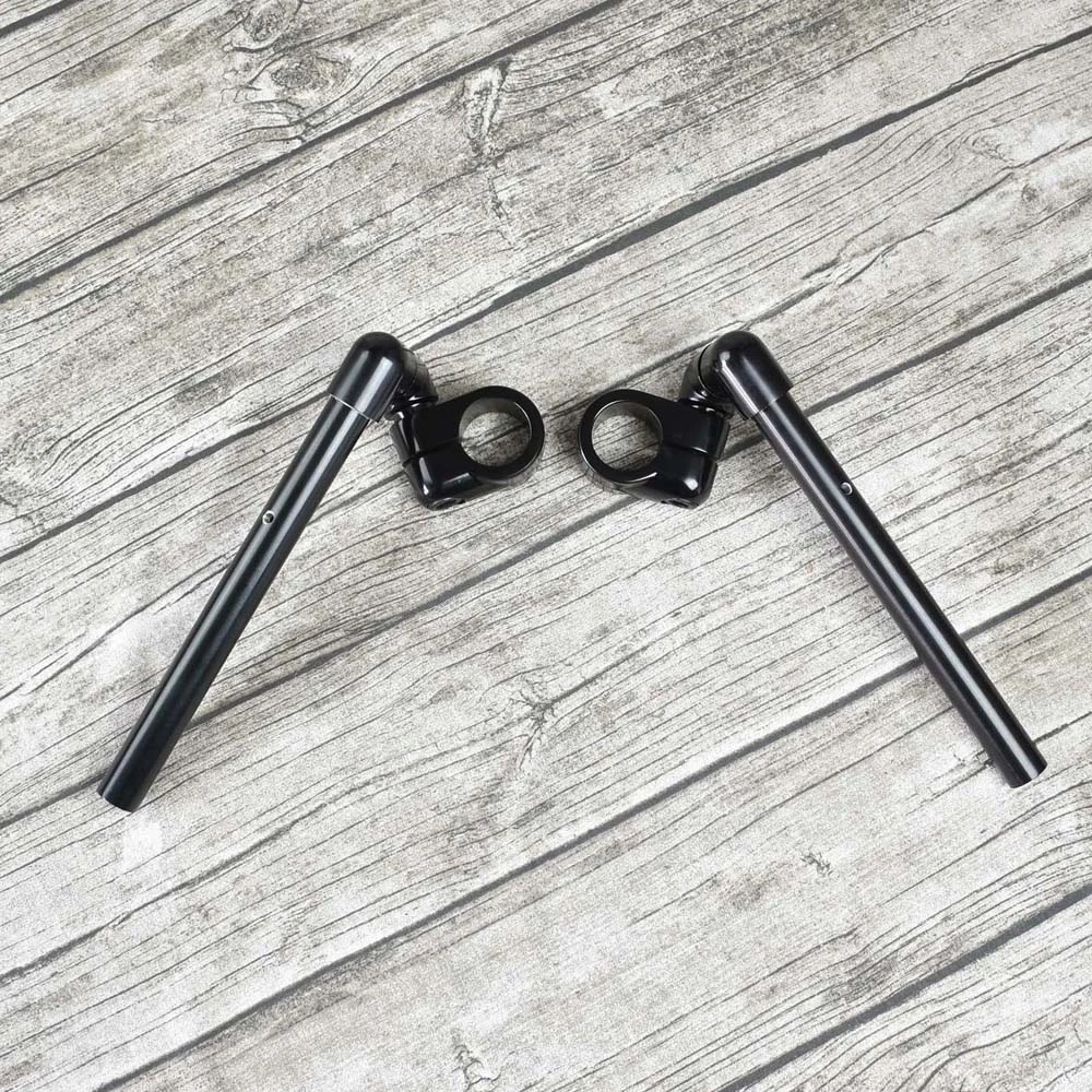 

Vintage Motorbike Clip-on Handlebars 22mm for Royal Enfield Cafe Racer Scrambler 37mm Fork Separate Adjustable Aluminum Clip-ons