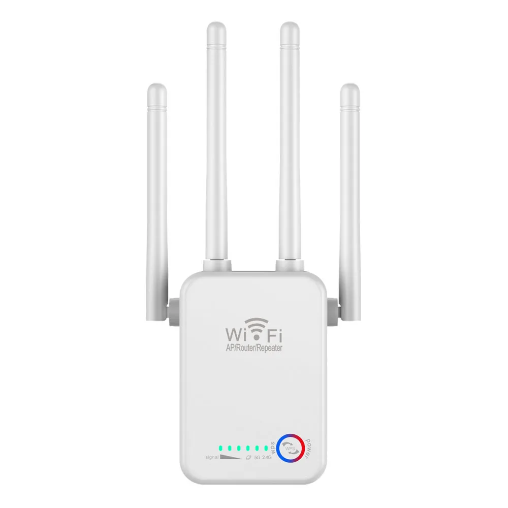 Wireless Long Range WIFI Repeater Extender Wifi Signal Amplifier Increases Route 5 GHZ WI-FI Booster Access Point