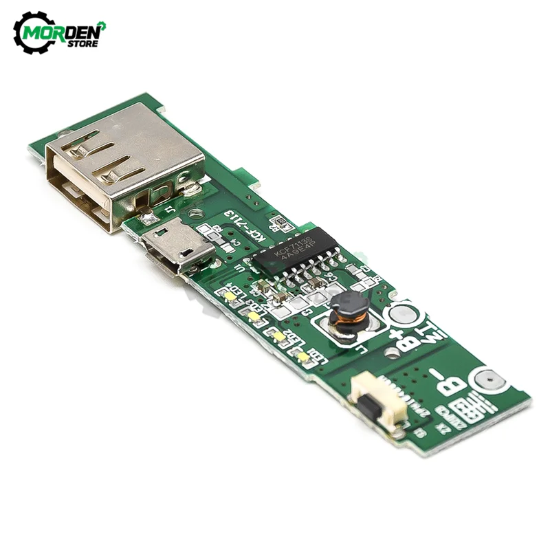 DC 5V 1A 2A Mobile Power Bank Charger Control Board Micro USB Polymer Lithium Battery Charging Board Step Up Boost Module