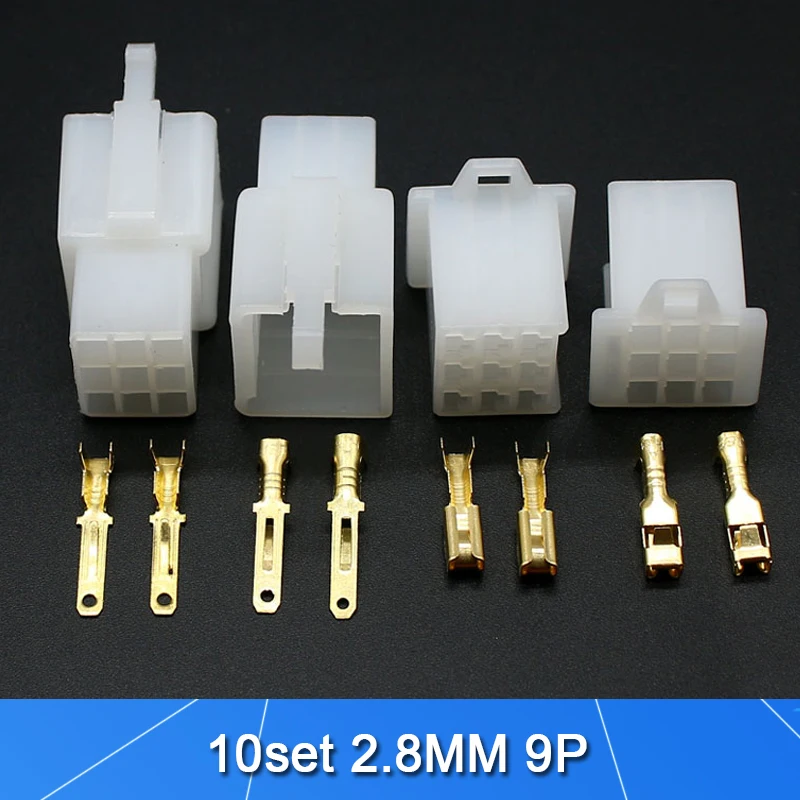 580-teiliges Steckverbinder-Set 2,8 Mm – 2/3/4/6/9-polig – Stecker & Buchsen, Crimpkontakte – Für Motorrad, Auto, Boot – ABS-Gehäuse, Verzinnte Kontakte – In Box