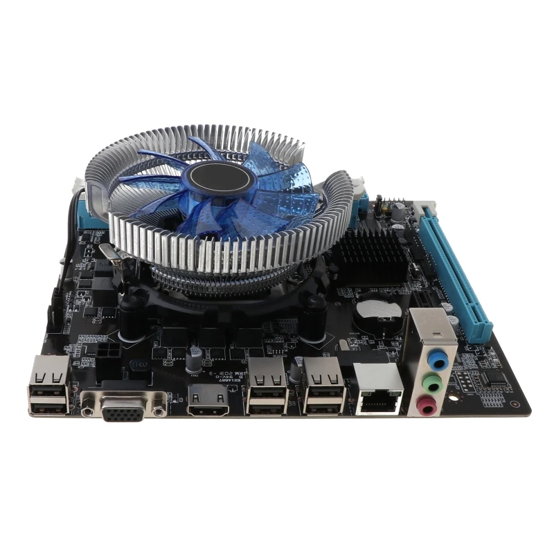 Imagem -05 - Conjunto de Placa-mãe para Computador Hm55 i3 i5 Lga 1156 4g Ventilador Atx Desktop Placa-mãe Kit de Montagem Au12 20