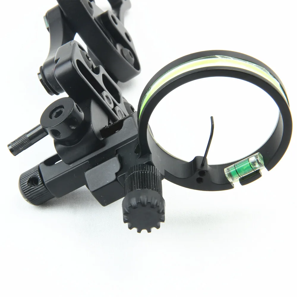 Archery Single Pin Lever Sight Vertex TP9510 Single Pin Sight Black Compound Recurve Bow Hunting Outdoor