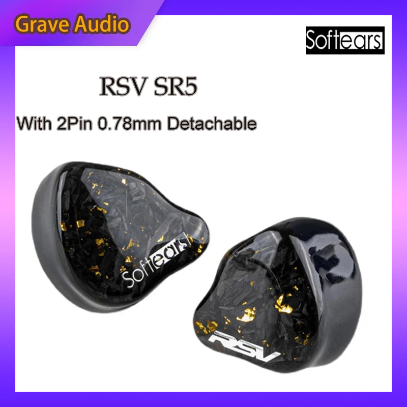 

SoftEars RSV RS5 5BA IEM Reference sound HIFI Balanced armatured in-ear monitor headphones