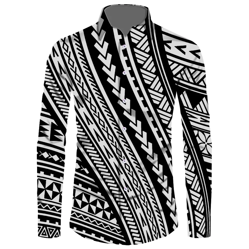 

2021 New Hawaiian Streetwear 6XL Men Shirt New Arrivals Super Cheap Free Shipping Polynesian Tribal Clothing Factory Outlet