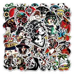 10/30/50PCS Ins Style Personalized Tattoo Pattern Graffiti Stickers Laptop Luggage Scooter Decoration Stickers Wholesale