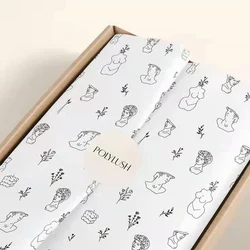 17gsm Custom Printed Tissue Wrapping Paper Branding Staionary Jewelry Clothing Gift Box Packaging Decoration Paper