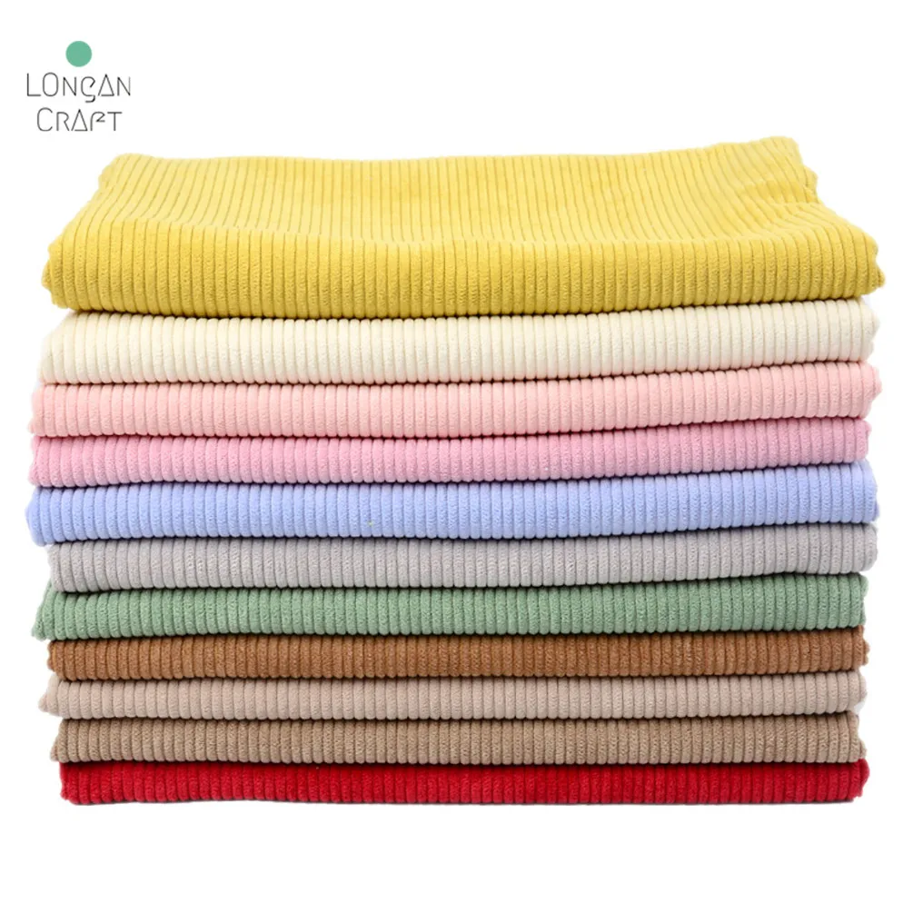 50cmX155cm Corduroy Fabric Solid Color Thick Fabrics for Jacket Sweater Sofa Cover Cloth Lining DIY Sewing Fabric