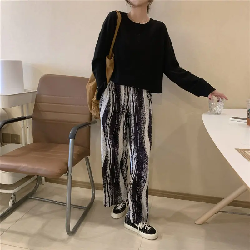 T-shirts Women Simple Casual Cropped Autumn Long Sleeve Fashion O-neck Japanese Style Solid All-match Street Sweet Girls Cozy