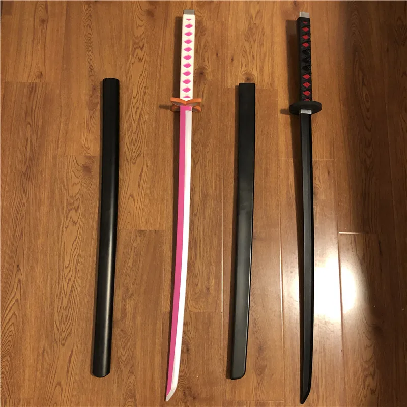 104cm/103cm Black/Pink Anime PU  Sword Toy Placement Sheath Kendo Special Sports Links Cos Stage Props For Children Toys