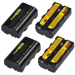 PowerTrust 2800mAh NP-F550 NP-F570 Battery for Yongnuo Viltrox  LED Video Light YN300Air II YN300 III YN600 Air L132T L116T
