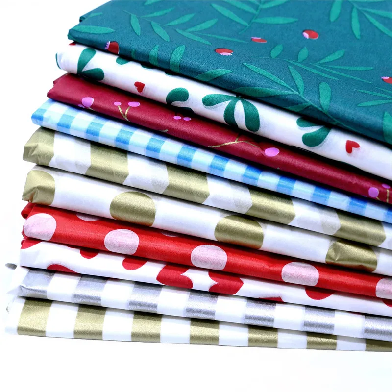 

1 Set 50*66 Cm Printed Tissue Paper Christmas Wrapping Paper Craft Gift Wrap Wedding Party Home Decor Origami Scrapbook Supplies