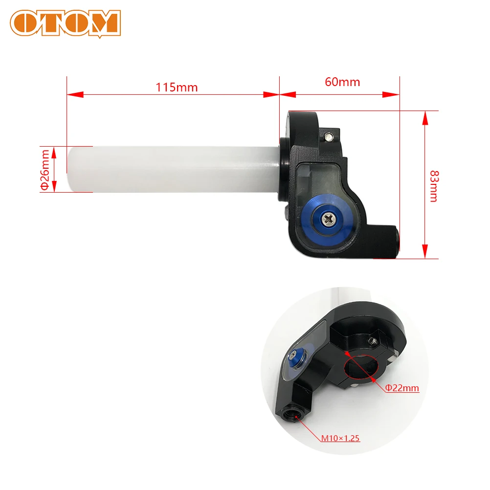 OTOM Motorcycle Throttle Twist Grip General Oiler Refueling Fueler For HONDA CB CG 125 145 150 200 230 Off-Road Motocross Parts