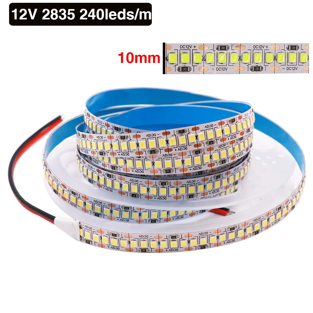 12V 24V Led Strip 5054 2835 5050 60 120 240Leds/m Waterproof Cool/Warm/Natrual White RGB Flexible LED Ribbon Tape Light Lamp 5m