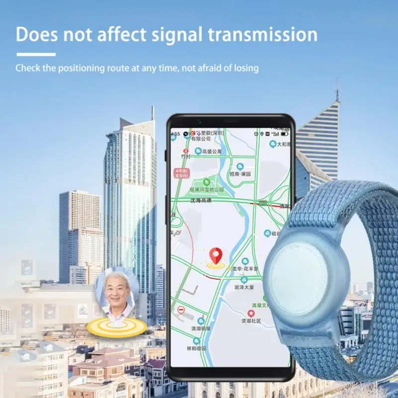 ใหม่ล่าสุดสร้อยข้อมือสำหรับ AirTags Anti-Lost BLE ป้องกันสำหรับ Apple Airtag ติดตาม Locator เด็กผู้ใหญ่ไนล่อนสายคล้อง