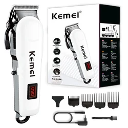 Kemei 809A Professional Hair Trimmer Adjustable Electric Cord/Cordless Hair Clipper For Men Haircut Machine Led Display