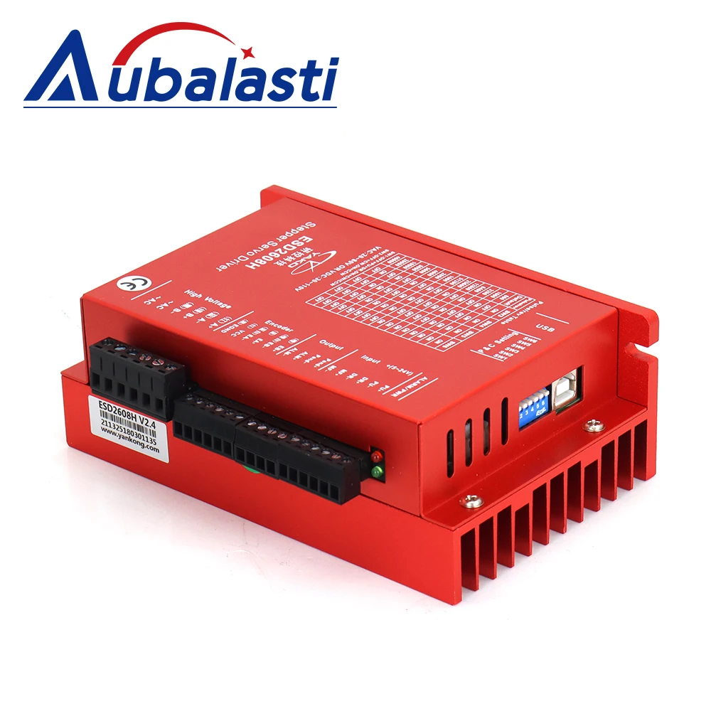 Aubalasti YAKO 2Phase Nema34 4.2N.m Closed Loop Stepper Motor Driver Kits Shaft Dia.14mm 6A with 3M Cable YK286EC80A1+ESD2608H