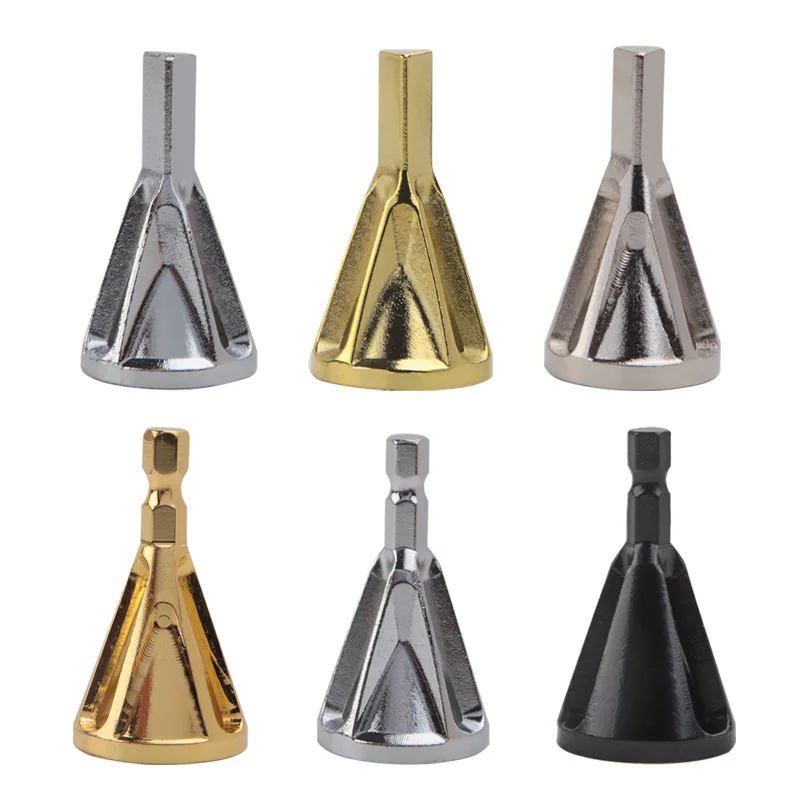 Herramienta de biselado, mango Triangular, mango Hexagonal, herramienta de biselado externo, perforación de Metal de acero inoxidable