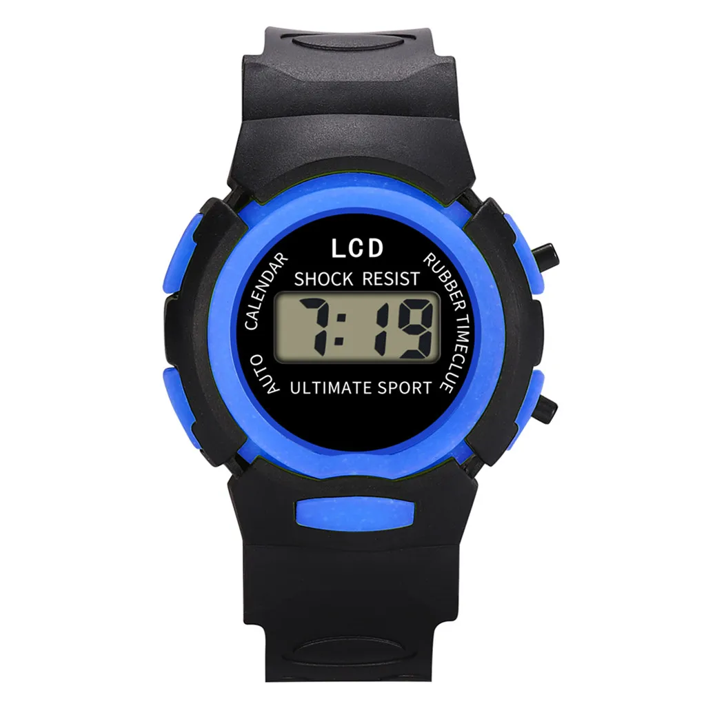 Montre de sport numérique étanche pour enfants, montre-bracelet électronique LED, montre de fitness Bluetooth, heures pour enfants