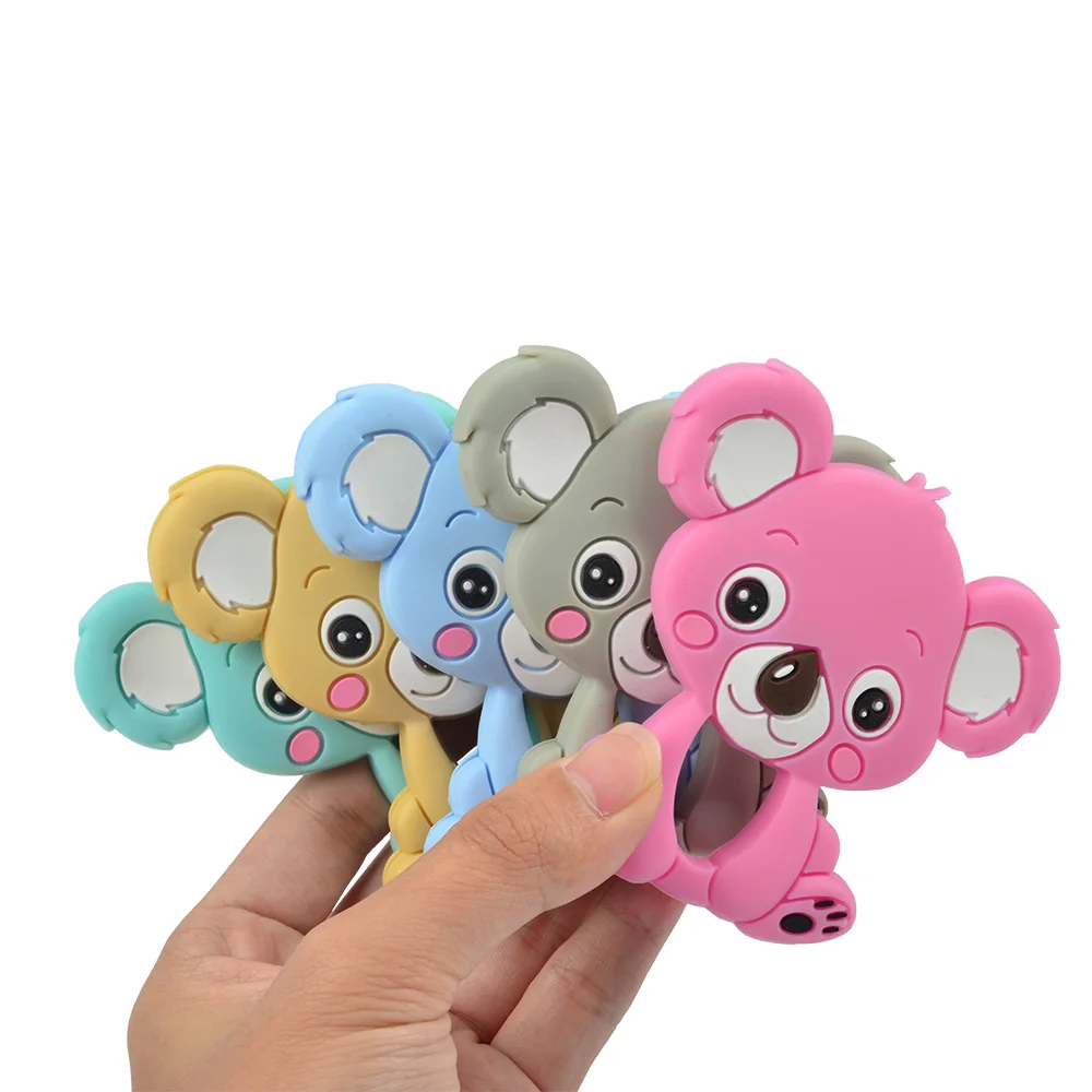 1PC Silicone Giraffe Baby Teether Animal Newborn Teething Toy Kids Care Organic Nursing Gift BPA Free Pacifier Chain Accessories