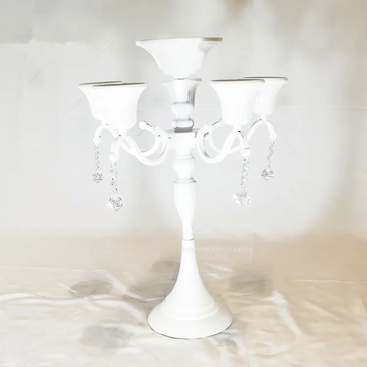 60cm tall 10pcs )New-design gold/sliver/black/white tall mental  candelabra Crystal Table Centerpiece & Flower Stand  senyu1843