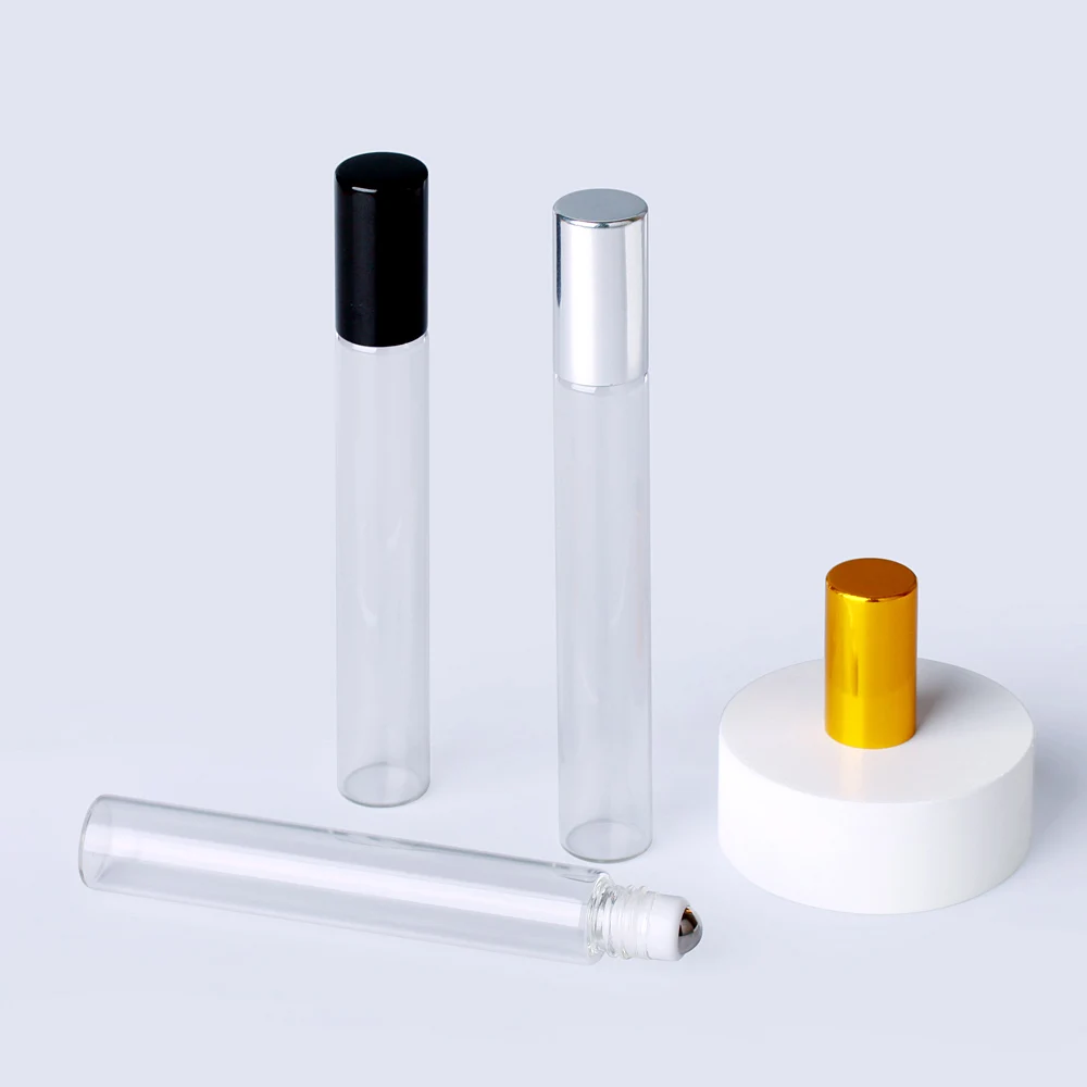 100 Teile/los 10ml Glas Parfüm Rolle auf Flasche mit Edelstahl Ball Ätherisches Öl Flasche – Detail 4