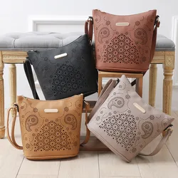 Fashion Women Winter Openwork Large Tote Bag Beach Casual Shoulder Bag Handbag Handmade Basket Storage Shopping Messenger Bag