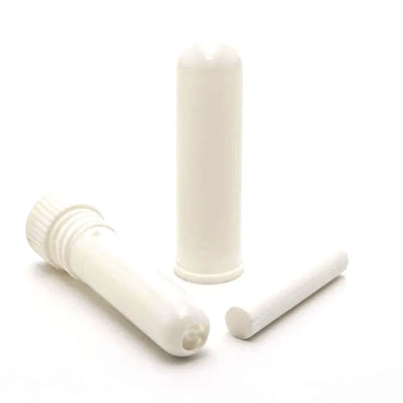 

500Pcs Inhaler Stick Essential Oil Aromatherapy White Color Nasal Inhaler Tubes Empty Blank Nasal Inhalers for Essential Oils