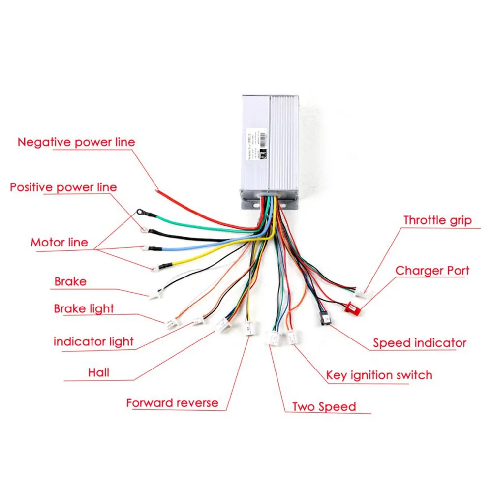 48V 1800W Bicycle bike Scooter Brushless DC Motor Speed Controller with 1pcs 3 Speed Module Handlebar Switch