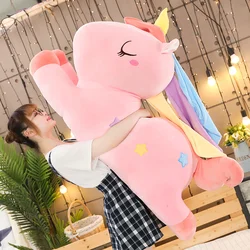 Almohada de Pegaso colorida para niños, juguetes de peluche de unicornio de Ángel, regalo de cumpleaños, cojines de sofá, regalos del Día de San Valentín