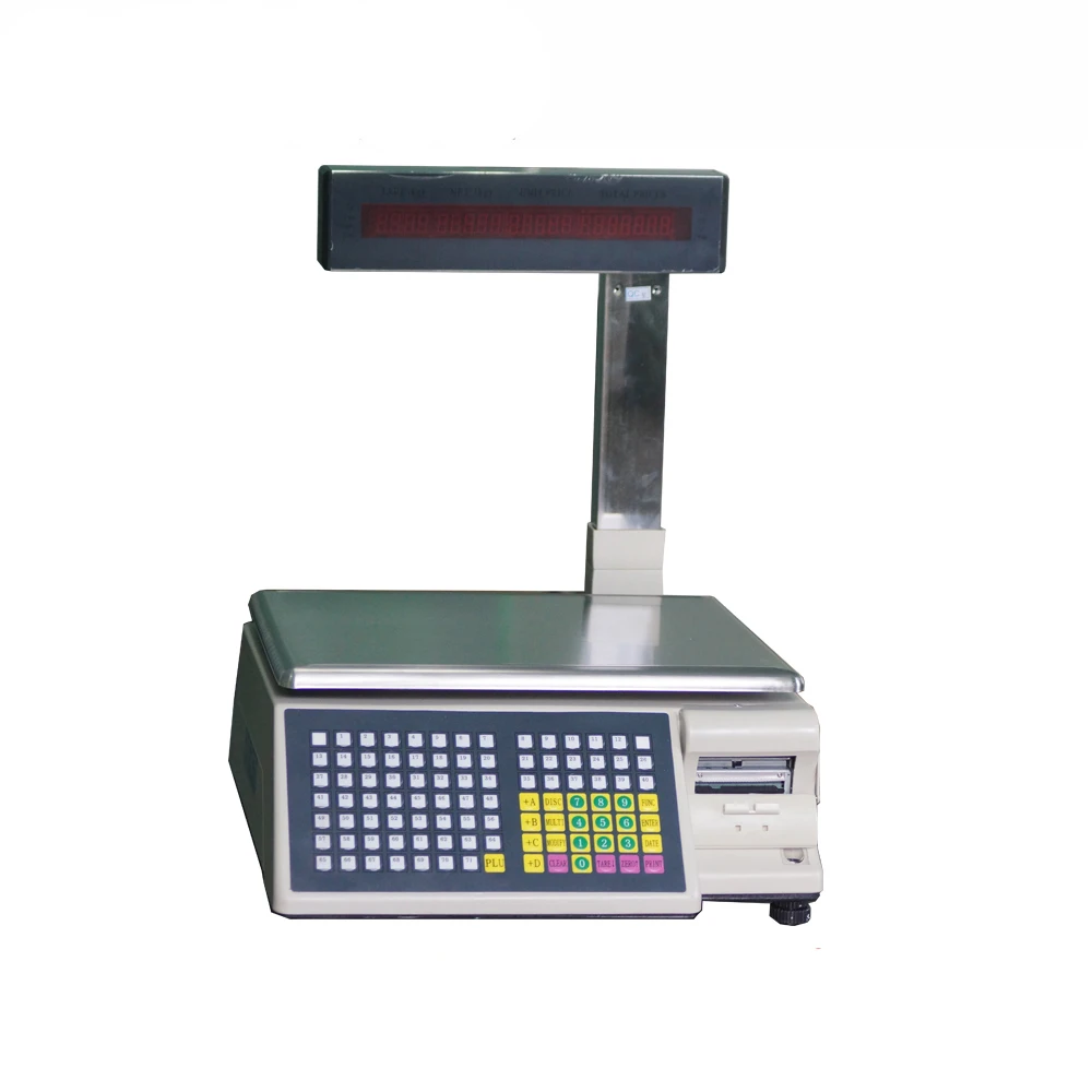Elektronische waage mit barcode drucker für supermarkt oder händler shop
