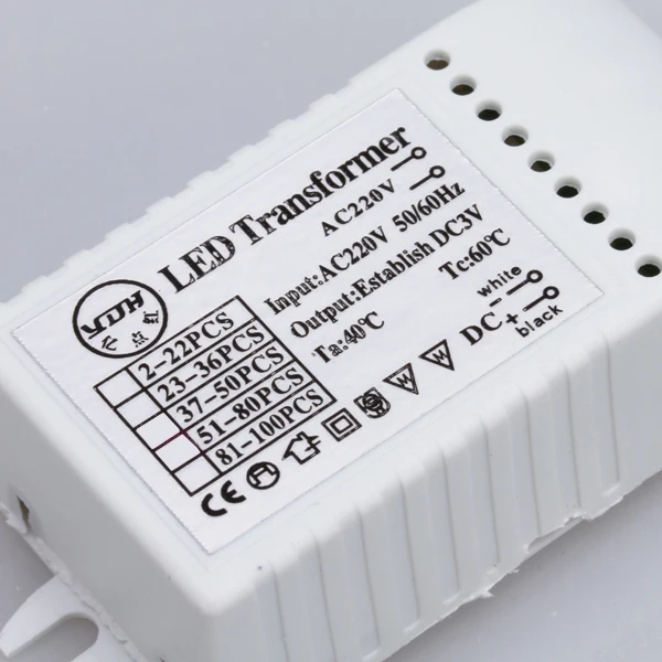 Driver Suplai Daya Transformer LED 220V Input untuk Bola Lampu LED