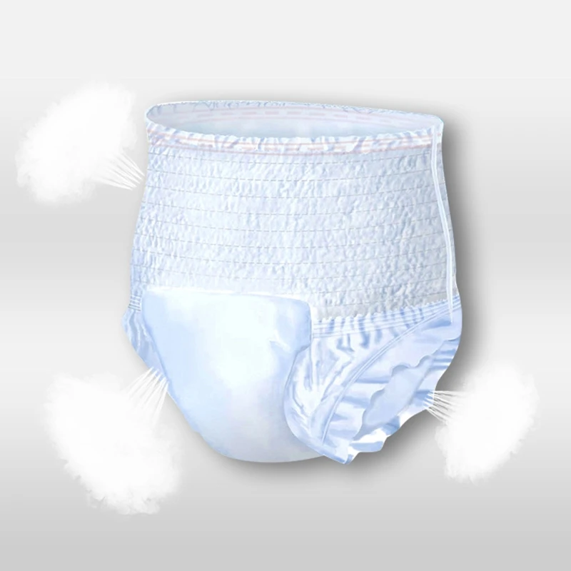 15PCS Adult Diaper Disposable for Old People Underwear Type Elderly Care Strong Absorption Sanitary Pants Comfortable Drop