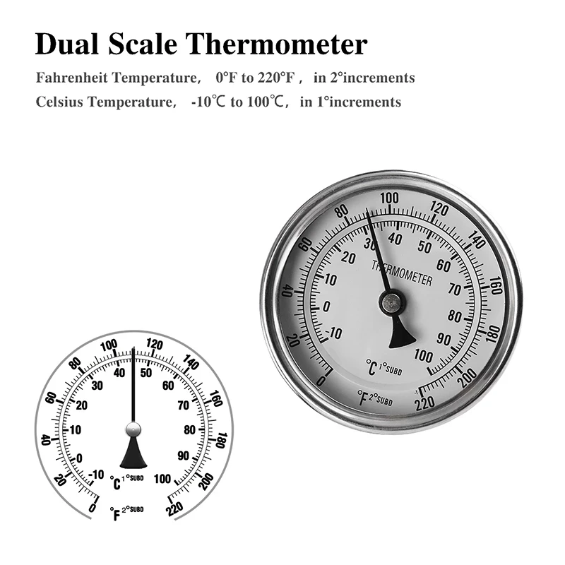 Stainless Steel 40L Beer Kettle,Wort Fermentation Brewing Pot,Weldless Thermometer & Ball Valve Quick Disconnects Kit