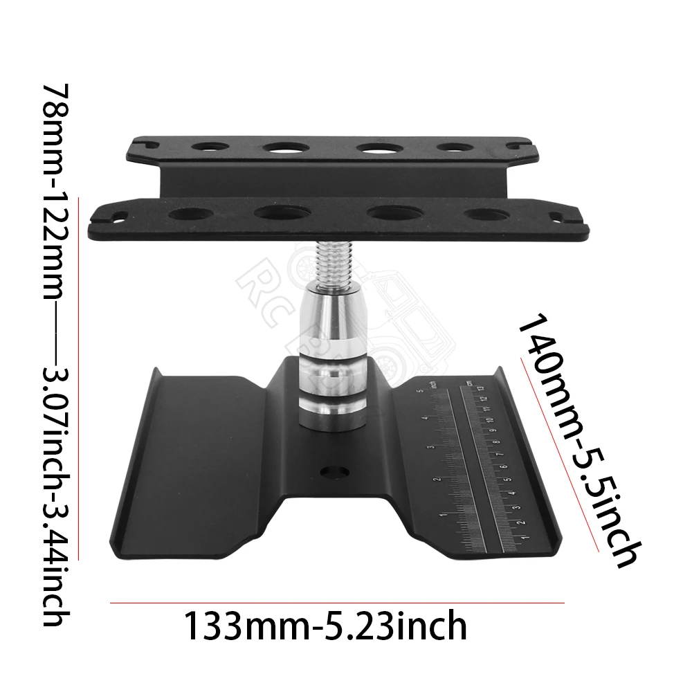 Metal Repair Station para RC Car, Suporte de Trabalho, Plataforma de Montagem para 1:10, 1:8, 1/12 RC, TRX-4, Axial SCX10 II, RC Crawler, Tamiya HSP