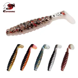 ESFISHING Lure Shad Crapple 45mm 1.1g 10pcs Soft Bait Pesca Artificial Fishing Lures For Bass Trout Plastics Silicone