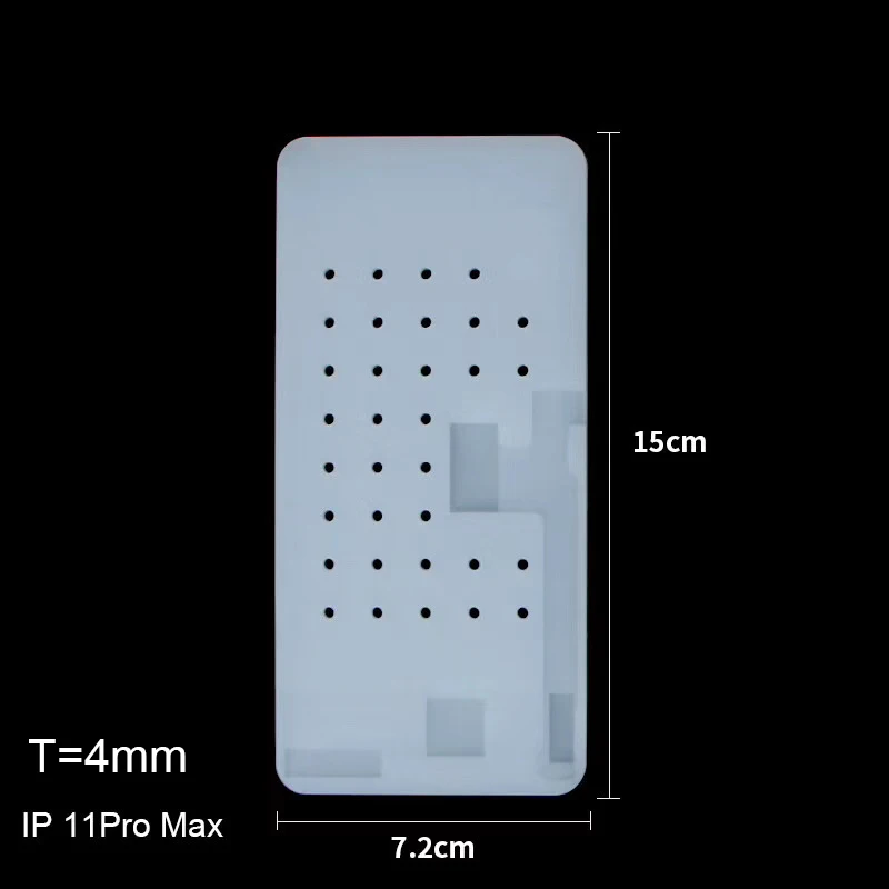 แผ่นยางซิลิโคนกันลื่นสำหรับโทรศัพท์11 PRO MAX Pro 11 x XS XS MAX ฉนวนกันความร้อนสูงแผ่นดูดสุญญากาศพร้อมรู
