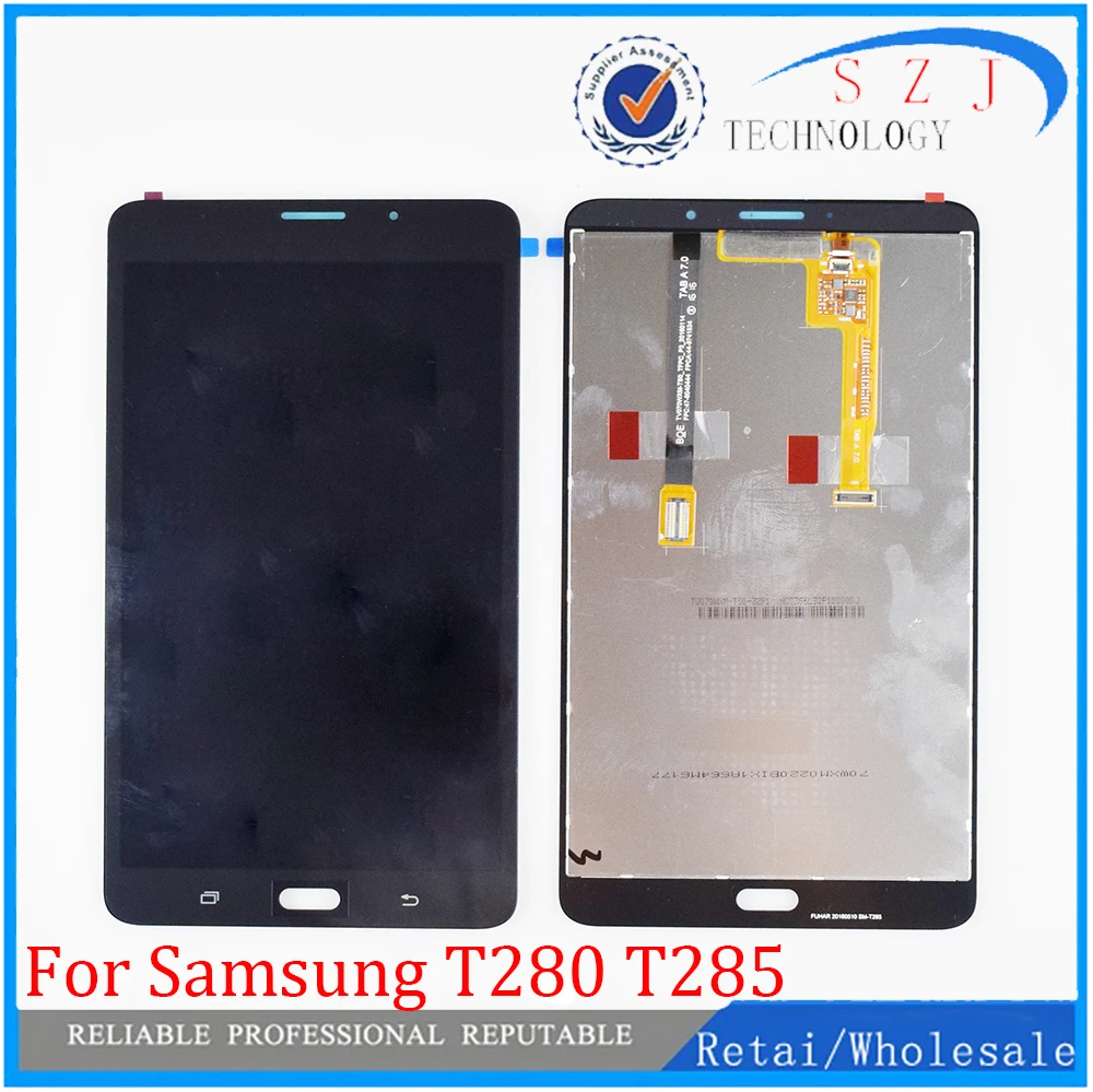 New 7\'\' for Samsung Galaxy Tab A 7.0 2016 SM-T280 SM-T285 T280 T285 LCD Display Touch Screen Digitizer Assembly Tablet PC Parts