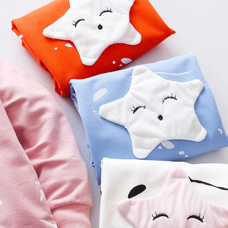 Cotton T-shirt With Long Sleeves Cartoon T-shirts For Boys O-neck Top Baby Girls First Birthday Outfit Children\'s Clothes Tees