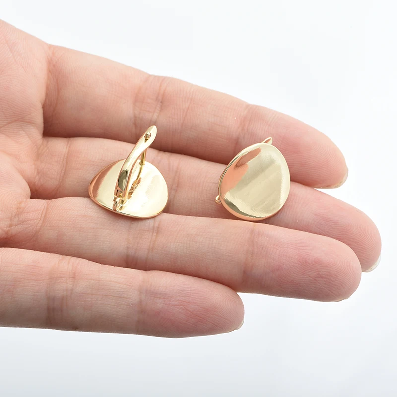 1 Pair Gold/Silver Color Earring Hooks Finding Accessories For Needlework Woman Earrings Handmade Wedding Jewelry Making Supplie