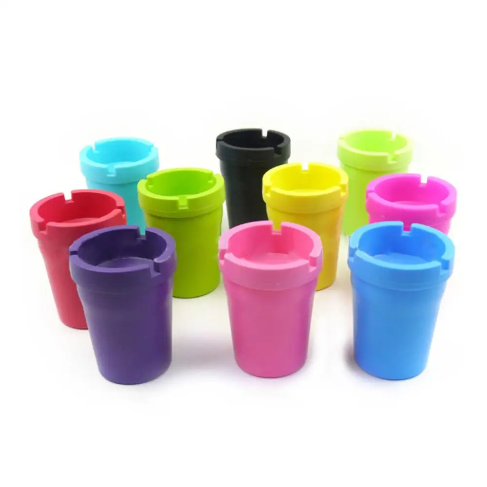 Mini Auto Car Butt Bucket Cigarette Plastic Smoke Cup Ashtray Ash Holder New 1pc AXYC