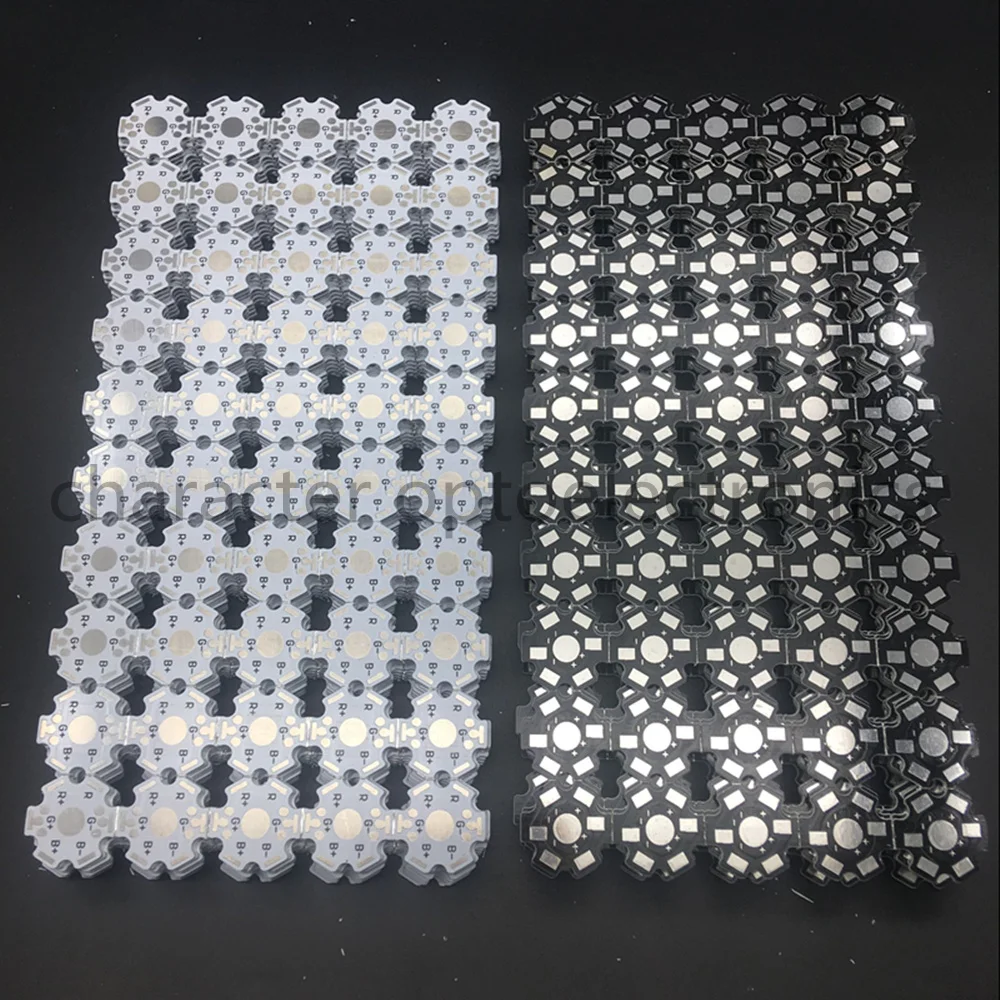 50pcs 1000PCS /lot LED PCB heat sink 20mm LED aluminium base plate high power LED beads radiator Use for 1/3/5W lamp LED chip