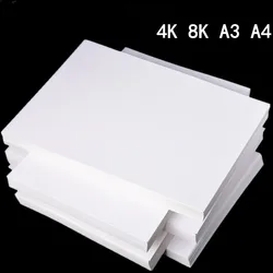 200g White Handmade Cardboard 4K 8K Painting DIY Sketch Art Paper A3/A4 Thick Paperboard Cardboard