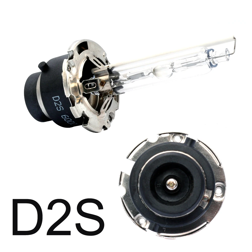 2Pcs D2S D2R 5500K 6500K Xenon Bulbs High Brightness for Car Headlight HID Bulb with Metal Bracket Protection All Metal Base