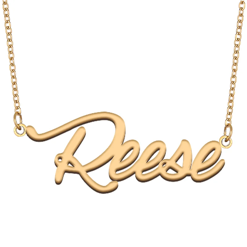 Necklace with Name Reese for His Her Family Member Best Friend Birthday Gifts on Christmas Mother Day Valentine's Day